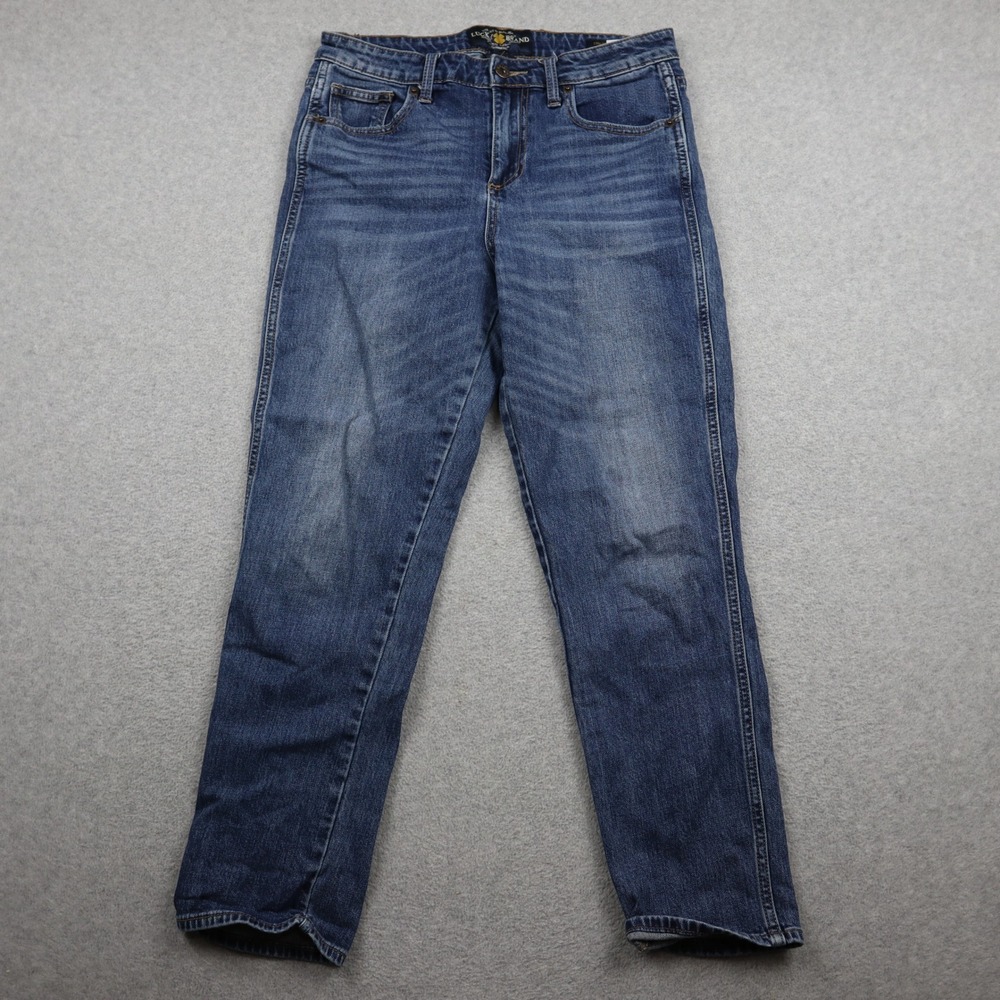 Lucky Brand Jeans Womens 8/29 High Rise Tomboy Blue Relaxed Fit Denim